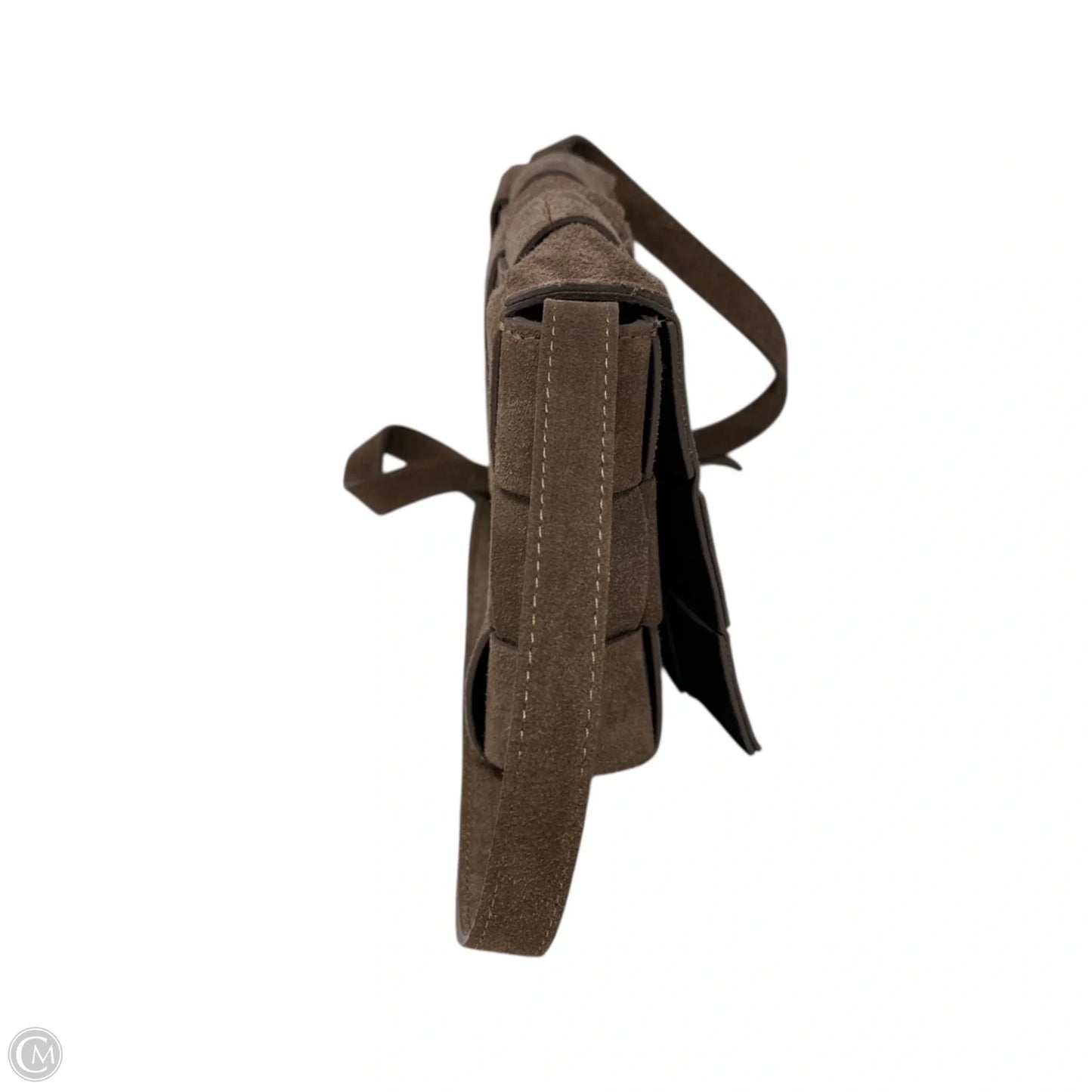 Italian Woven Leather Crossbody By Isadora, Size: Medium