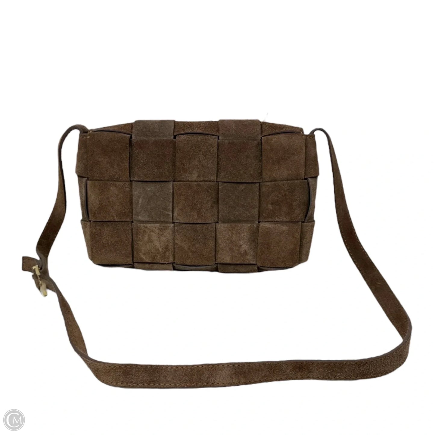 Italian Woven Leather Crossbody By Isadora, Size: Medium