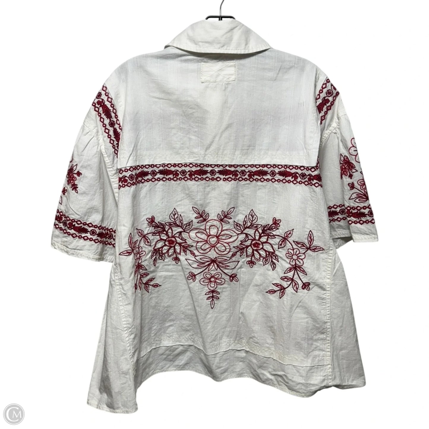 Spring Refresh Vacation Shirt By We The Free In Red & White, Size: S