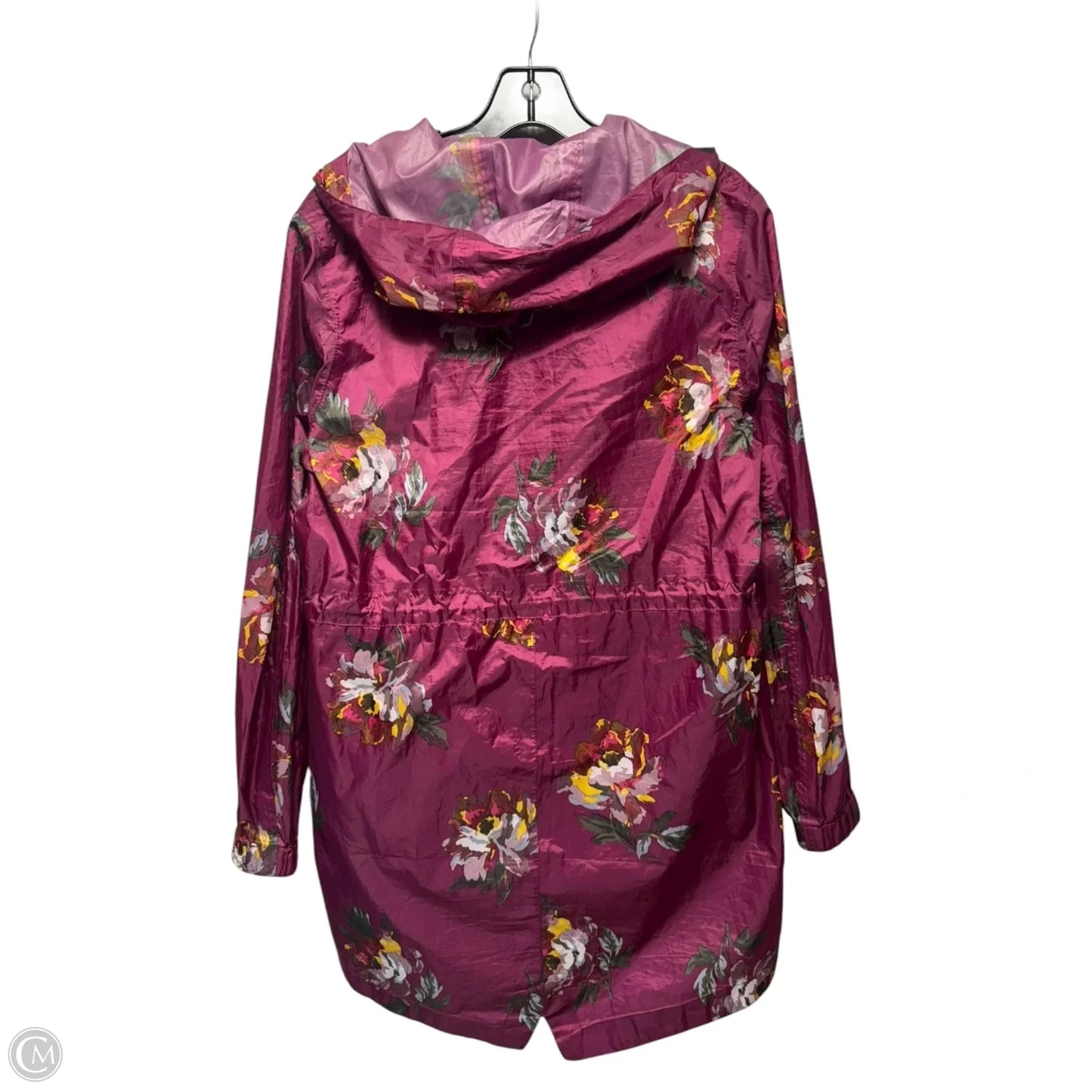 Golightly Waterproof Packaway Raincoat By Joules In Floral Print, Size: 4