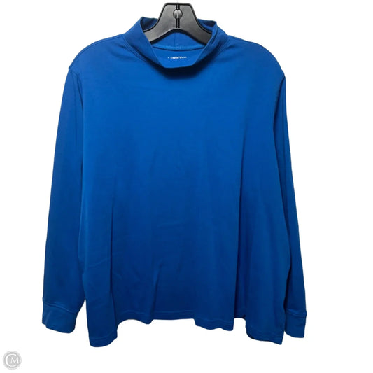 Top Long Sleeve Basic By Lands End In Blue, Size: 2x