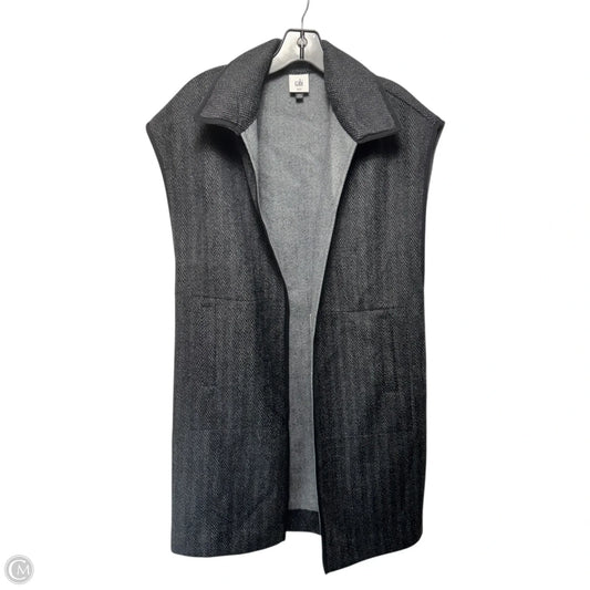 Vest Long By Cabi In Black & Grey, Size: S