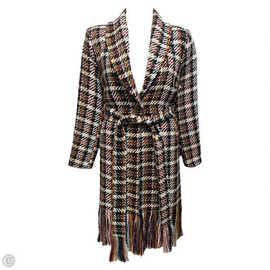 Tweed Coat By Cabi In Multi-colored, Size: L