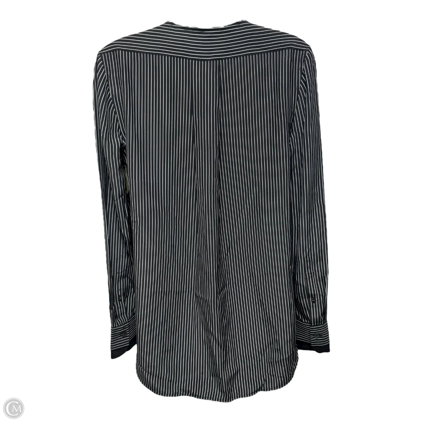 Silk Blouse Long Sleeve By Rag And Bone In Striped Pattern, Size: Xs