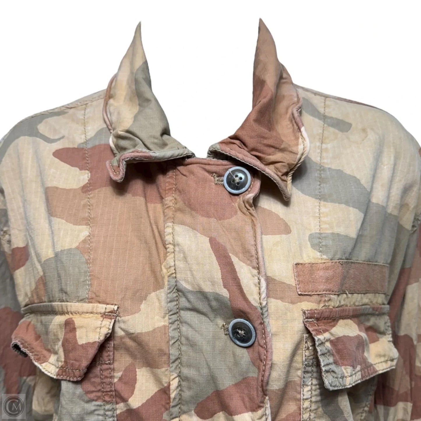 Lead The Way Camouflage Field Jacket By Free People In Camouflage Print, Size: S