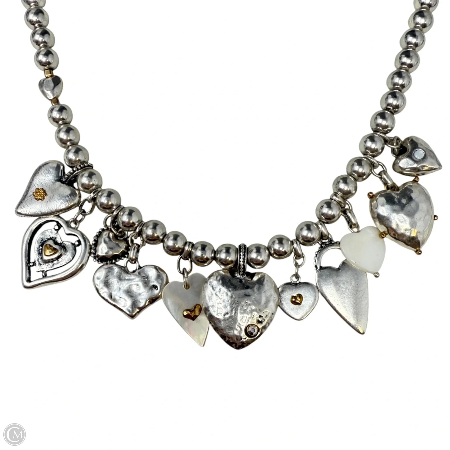 Multi Heart Charm Necklace By Chicos