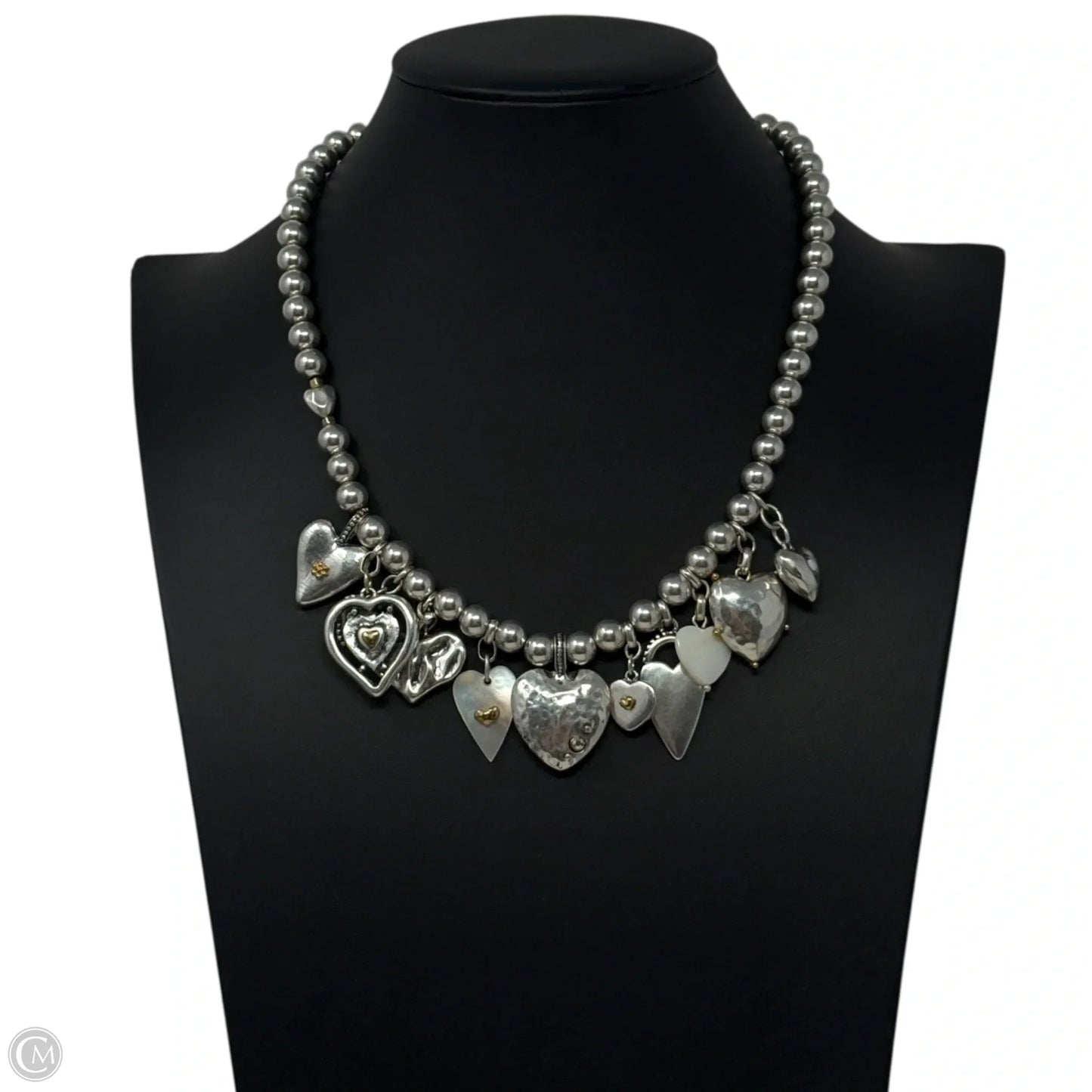 Multi Heart Charm Necklace By Chicos