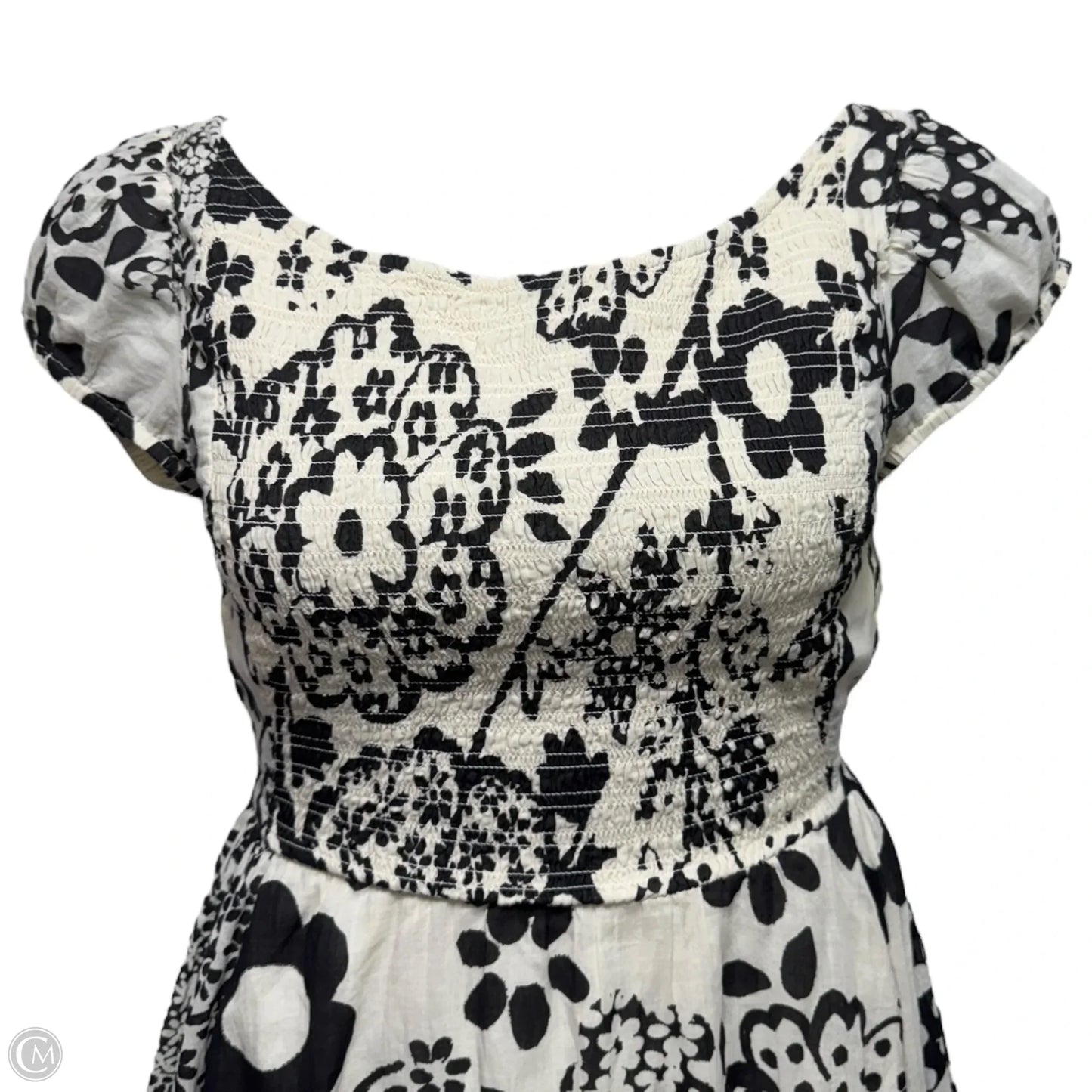 Dress Casual Maxi By Free People In Black & Cream, Size: M