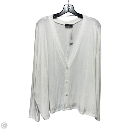 Sweater Cardigan By Lane Bryant In White, Size: 26