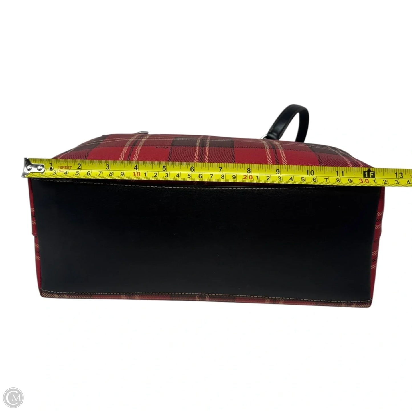 Gallery Tartan Tote Designer By Coach, Size: Medium