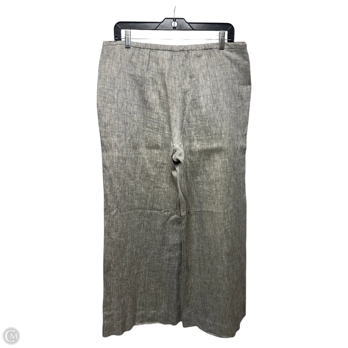 Linen Pants Designer By Lafayette 148 In Grey, Size: S