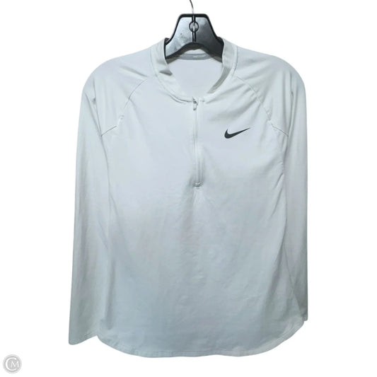 Athletic Top Long Sleeve Crewneck By Nike Apparel In White, Size: S