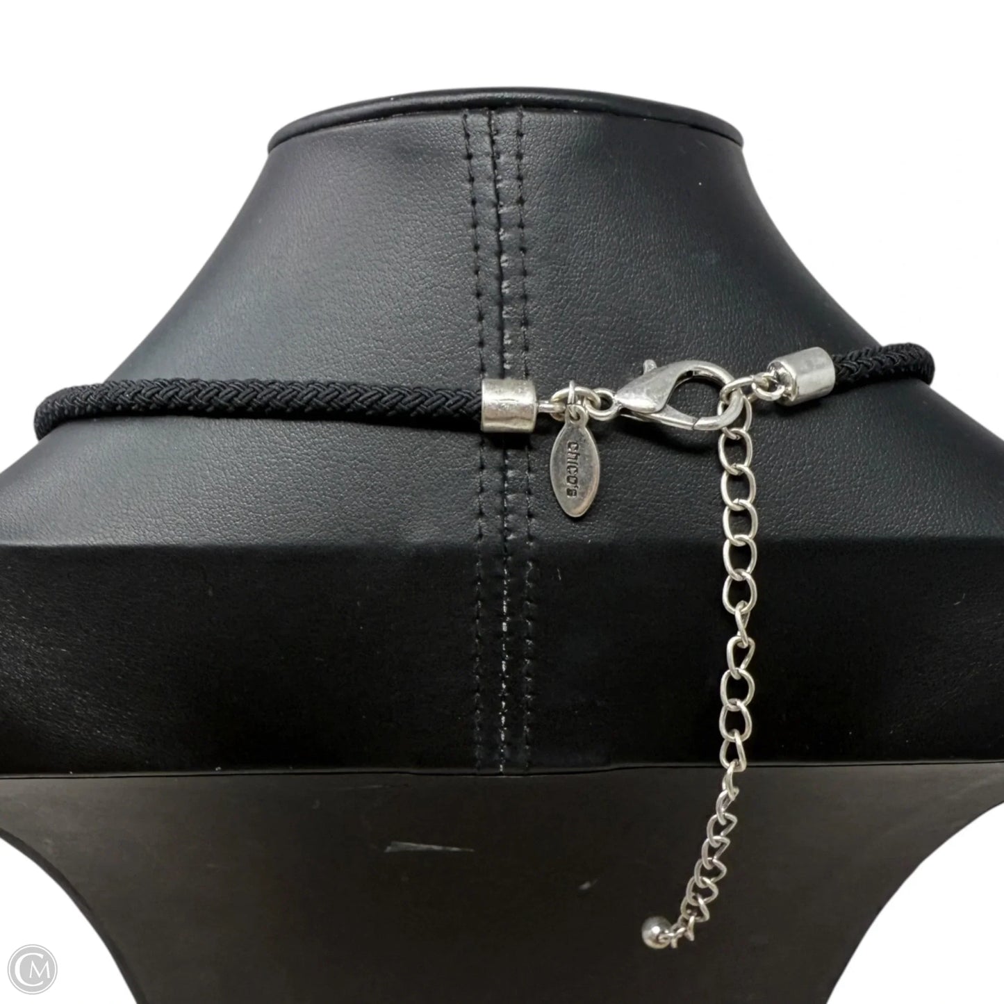 Beaded Double Circle Tassel Necklace In Black & White By Chicos