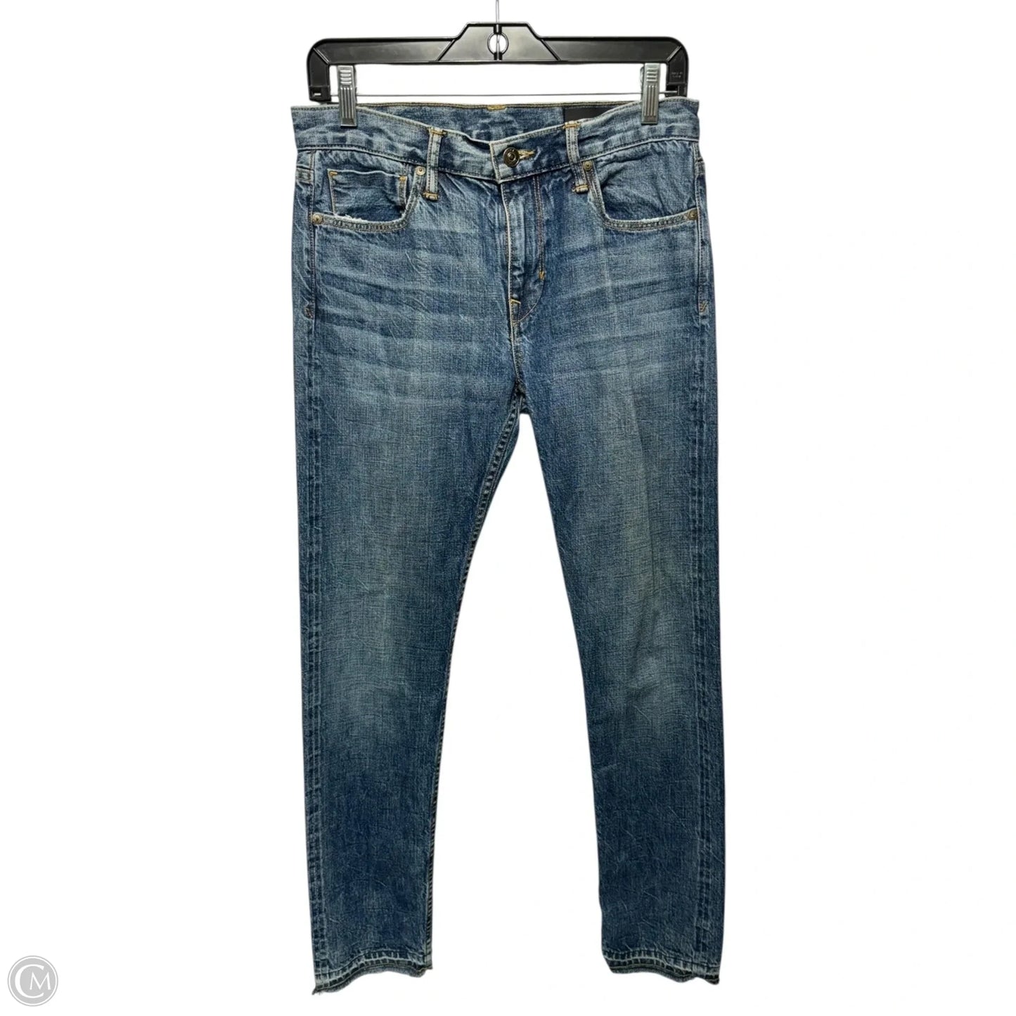 Jeans Skinny By Vince In Blue Denim, Size: 4