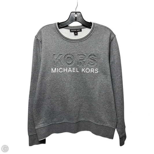 Sweatshirt Crewneck By Michael By Michael Kors In Grey, Size: M
