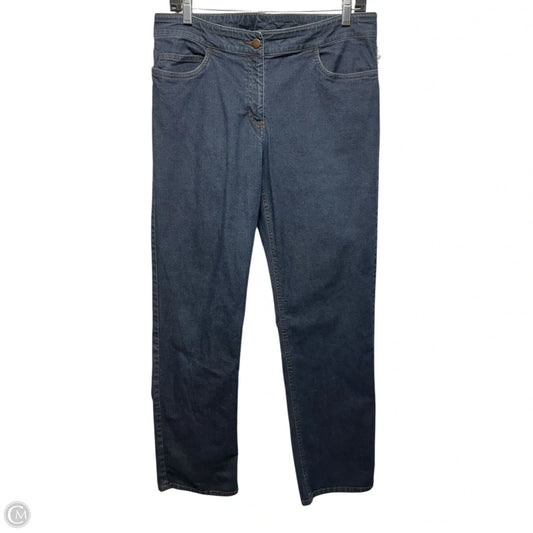 Jeans Straight By Eileen Fisher In Blue Denim, Size: M