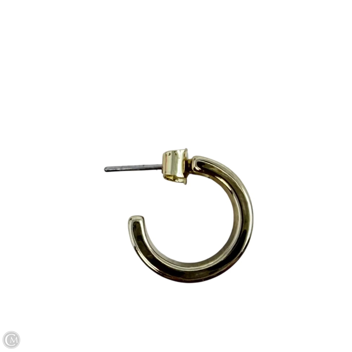 Brass Handpainted Cherry Enamel Huggie Hoop Earrings By Piper K