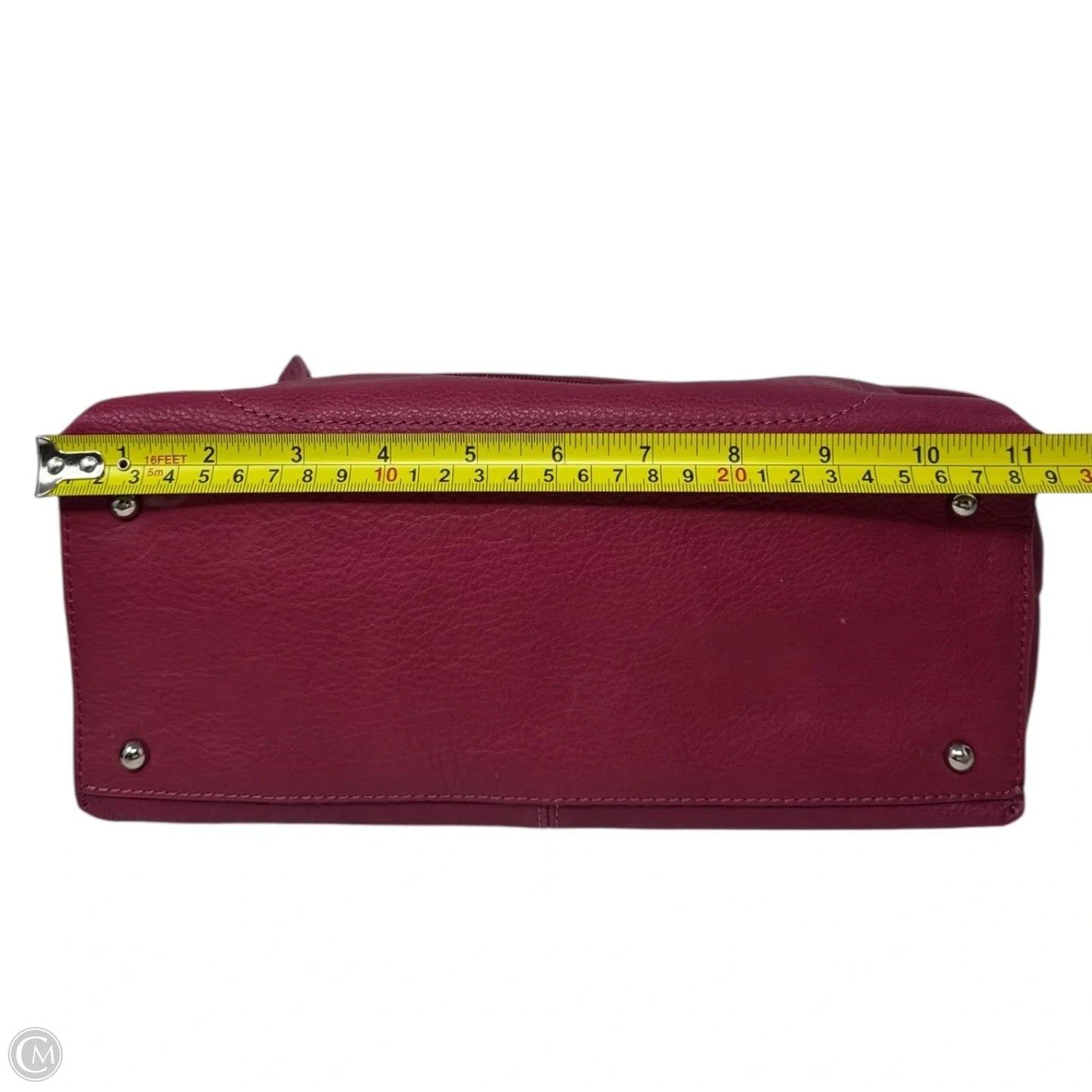 Shoulder Handbag Leather By Fossil, Size: Medium