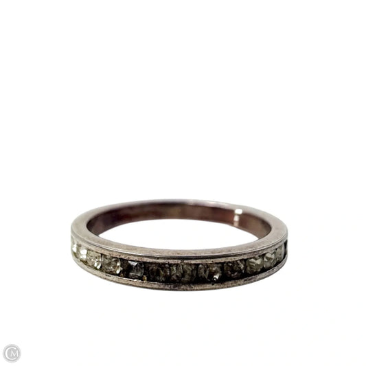 Sterling Silver & CZ Eternity Band Ring, Size: 9