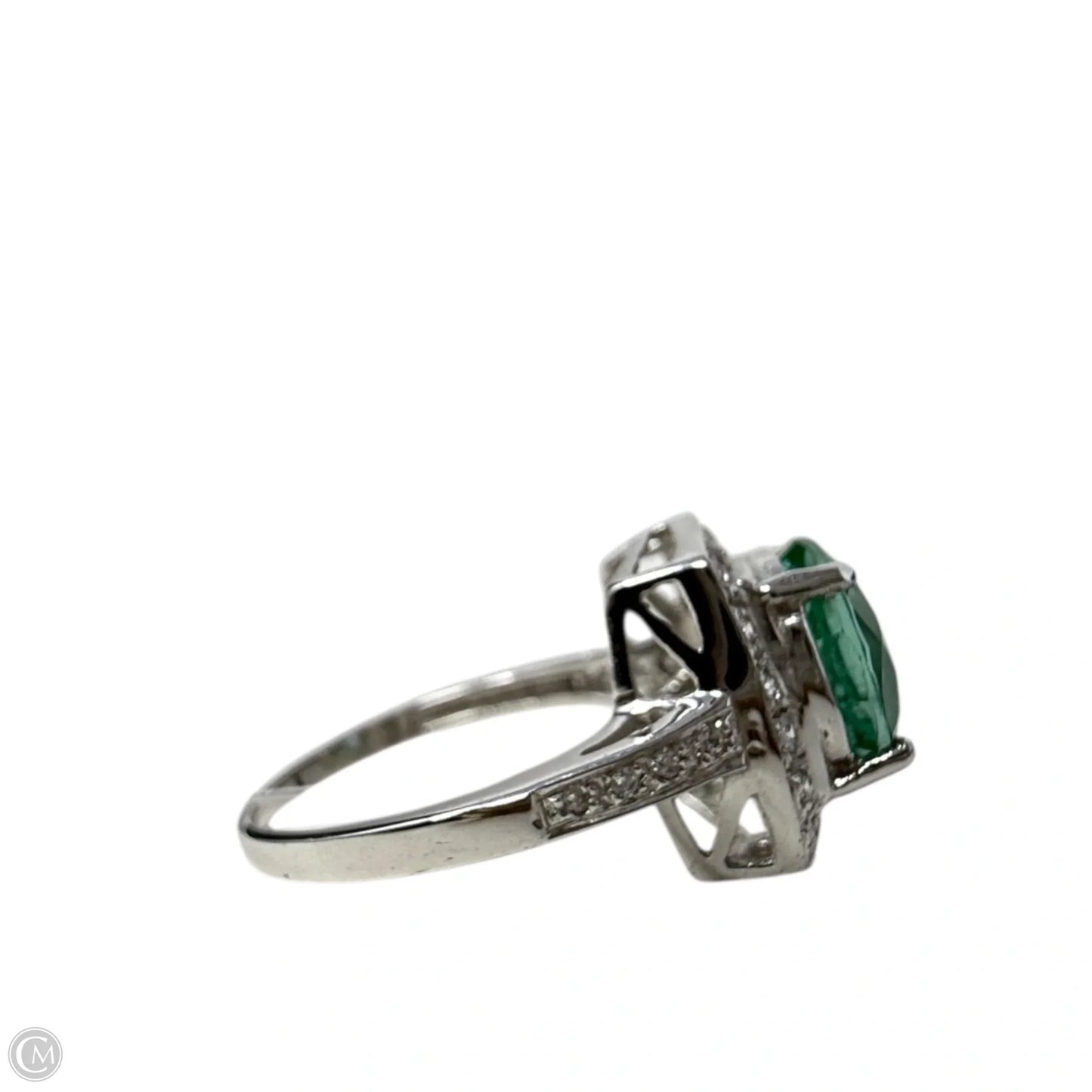Sterling Silver Aqua Gemstone Cocktail Ring, Size: 6.5