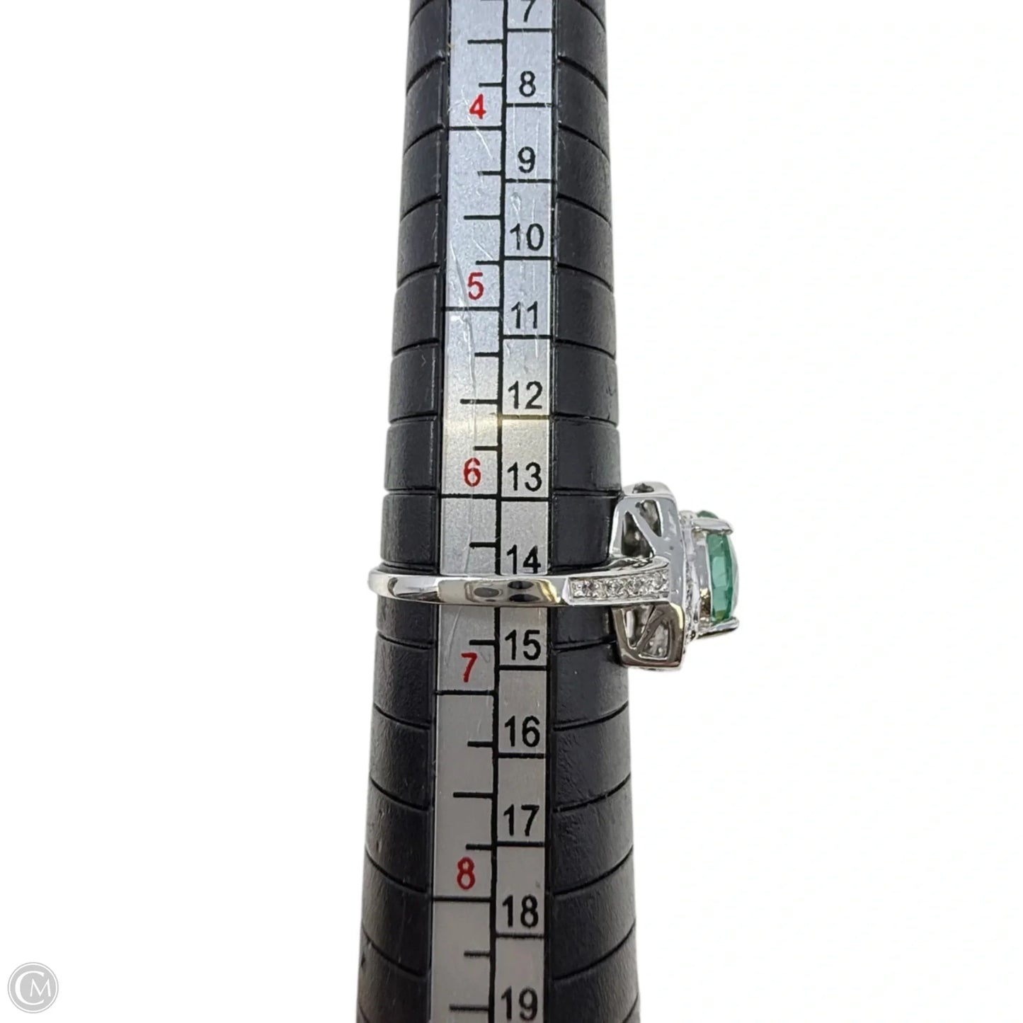 Sterling Silver Aqua Gemstone Cocktail Ring, Size: 6.5