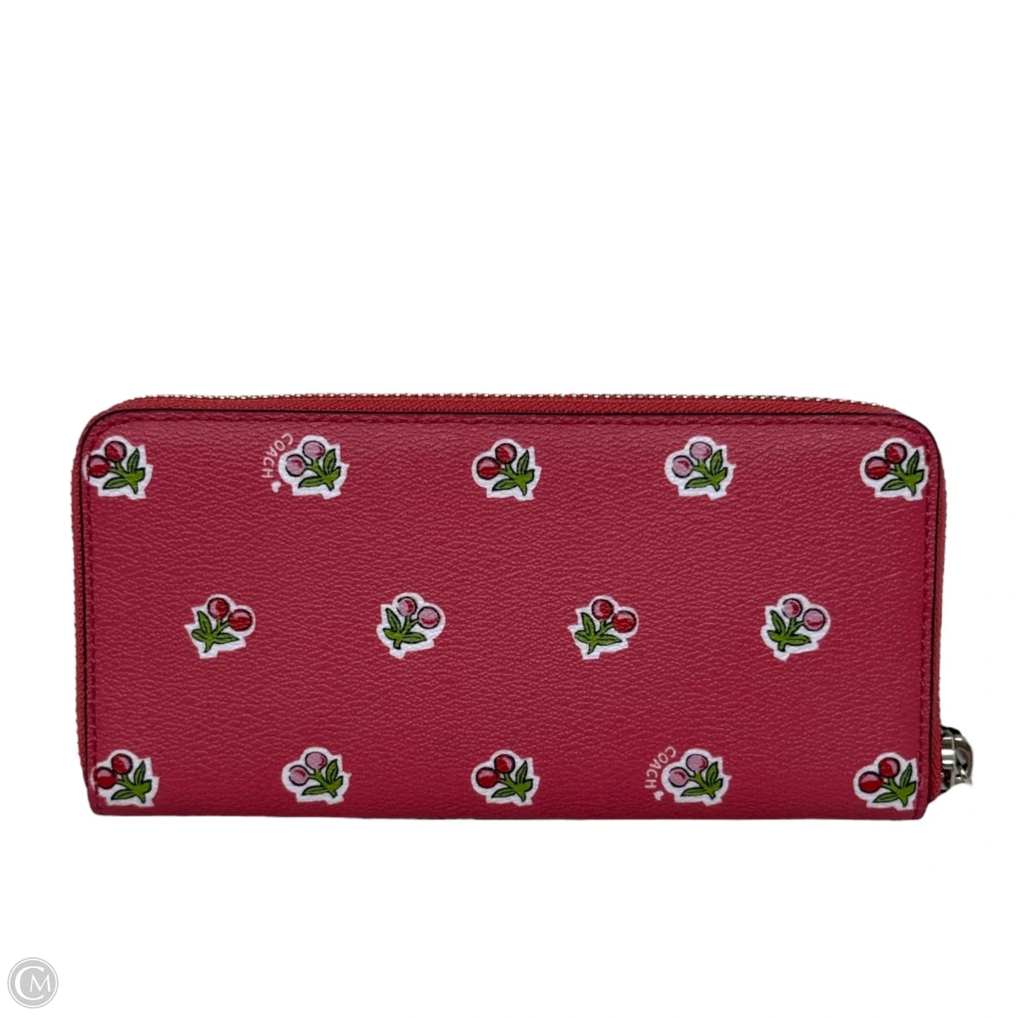 Cherry Wallet Designer By Coach, Size: Medium
