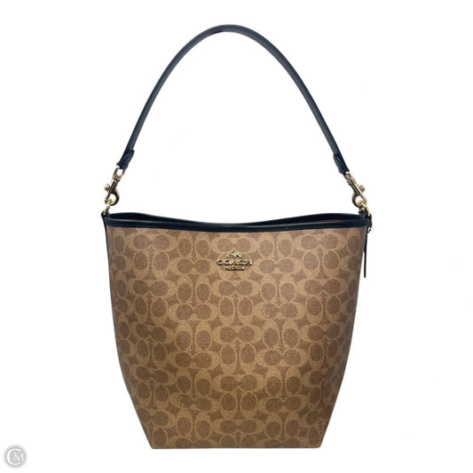 City Signature Bucket Handbag Designer By Coach, Size: Medium