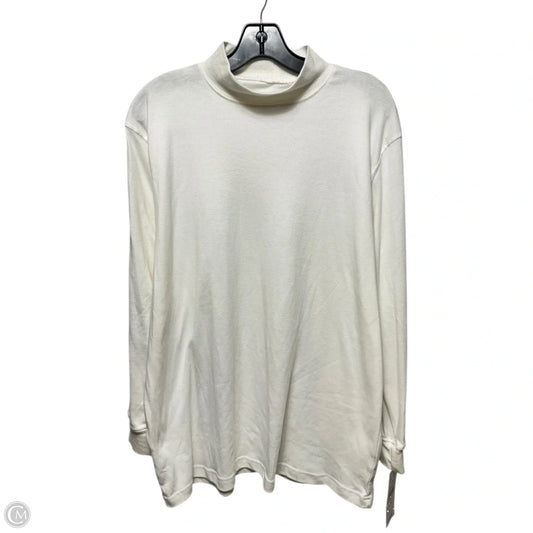 Top Long Sleeve By Speculation In Cream, Size: 2x