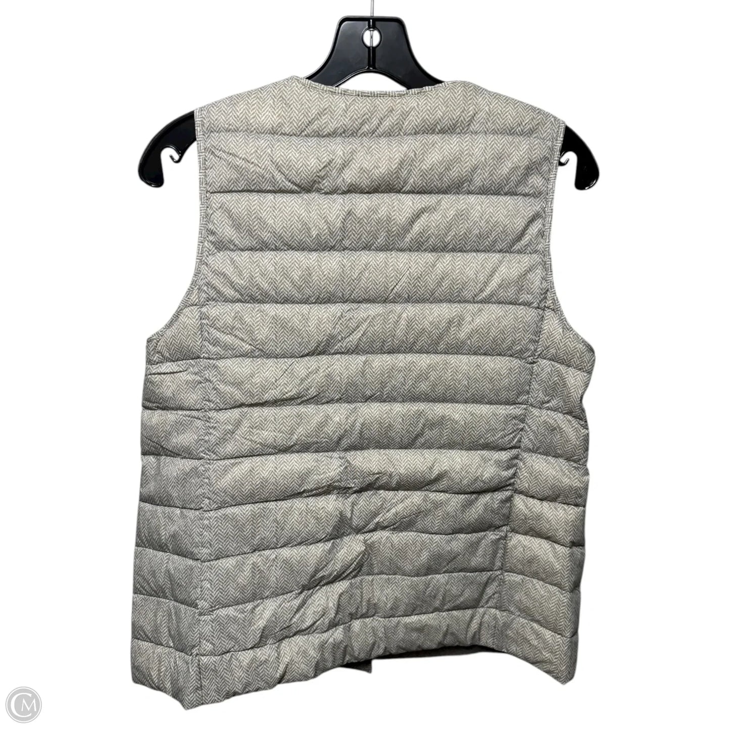 Vest Puffer & Quilted By J. Jill In Tan & White, Size: Sp