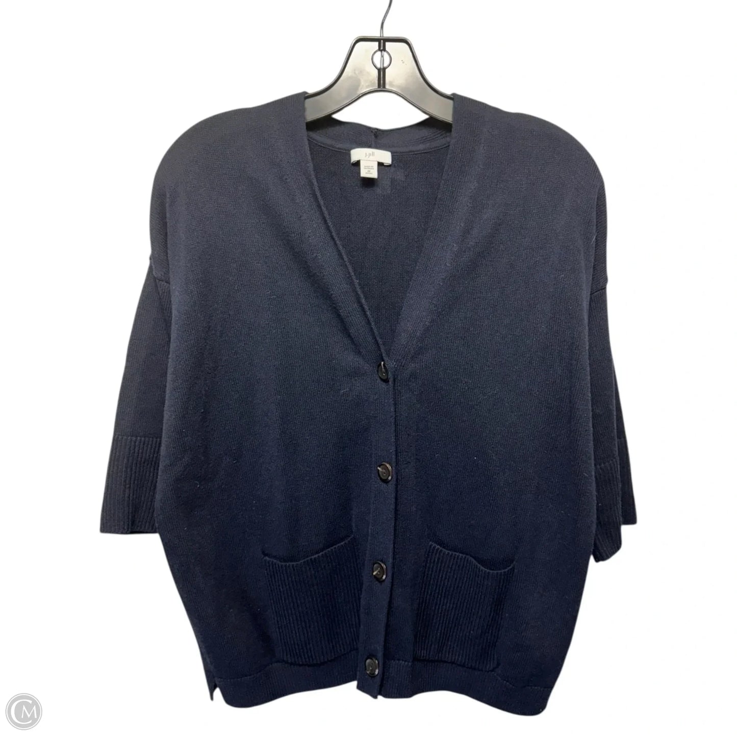Sweater Cardigan By J. Jill In Navy, Size: Xsp