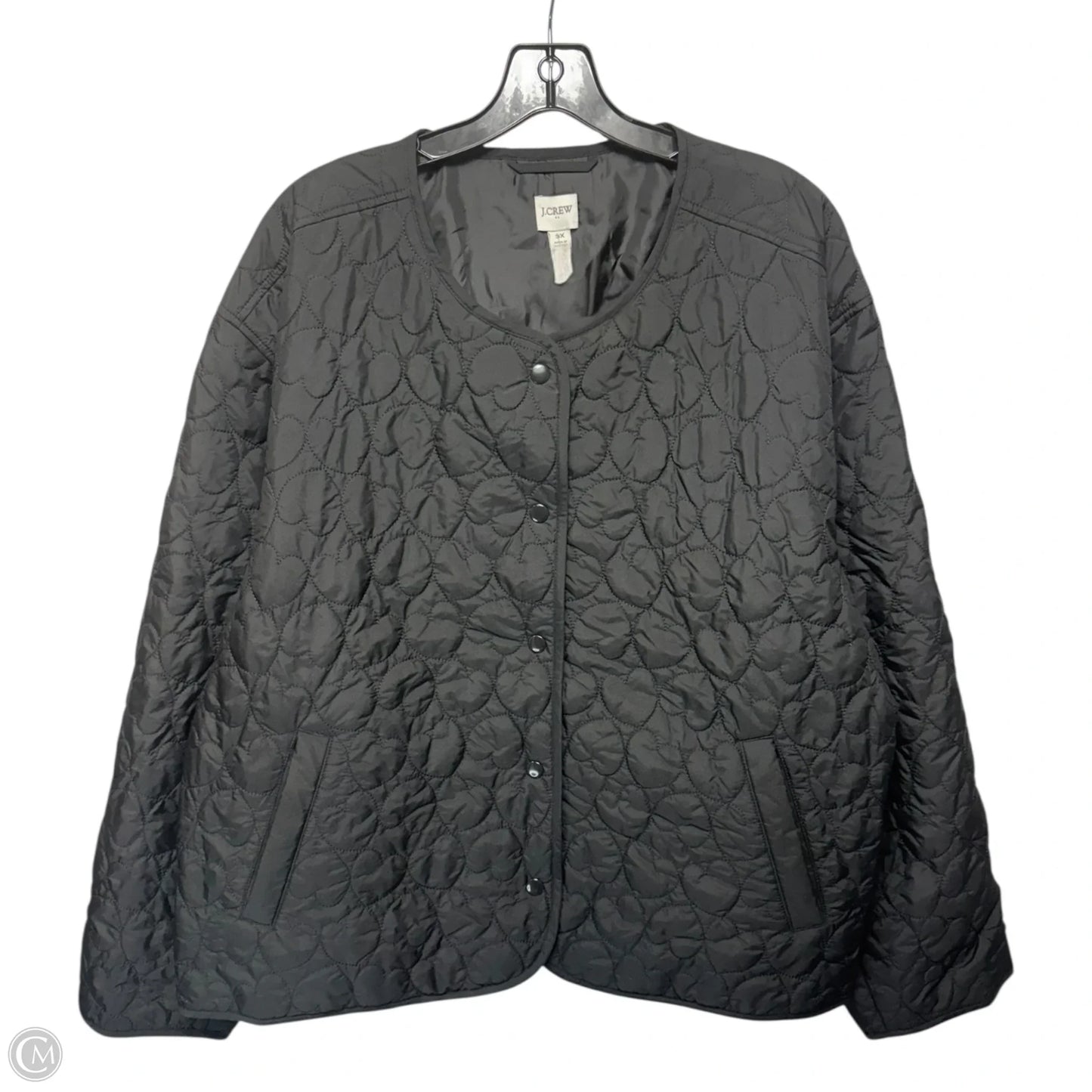 Lightweight Quilted Heart Jacket By J. Crew In Black, Size: 3x