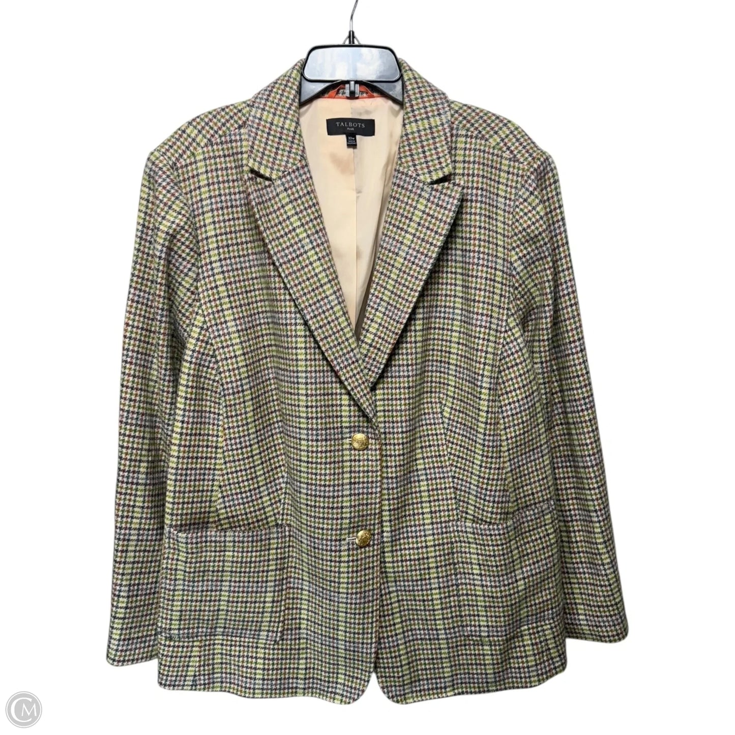 Blazer By Talbots In Multi-colored, Size: 22