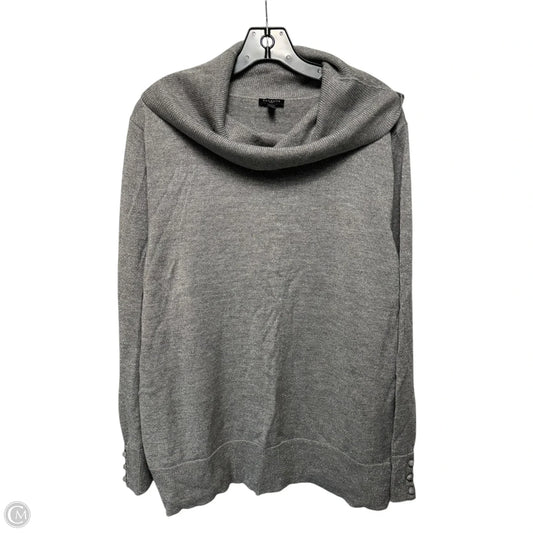 Metallic Sweater By Talbots In Silver, Size: 3x