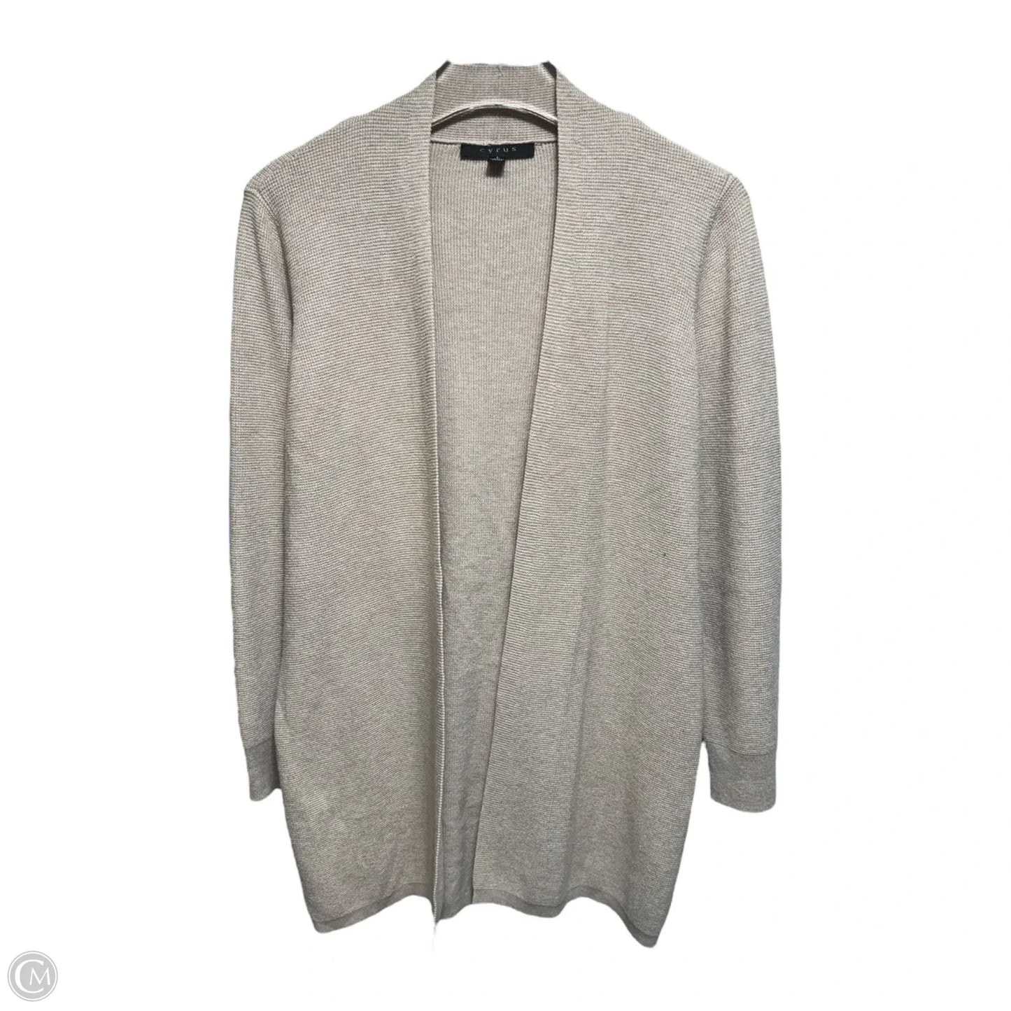 The Lightweight Open Cardigan By Cyrus In Tan, Size: L