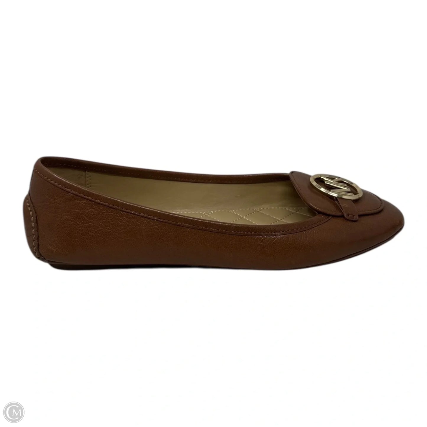 Logo Loafer Shoes Flats By Michael By Michael Kors In Tan, Size: 10
