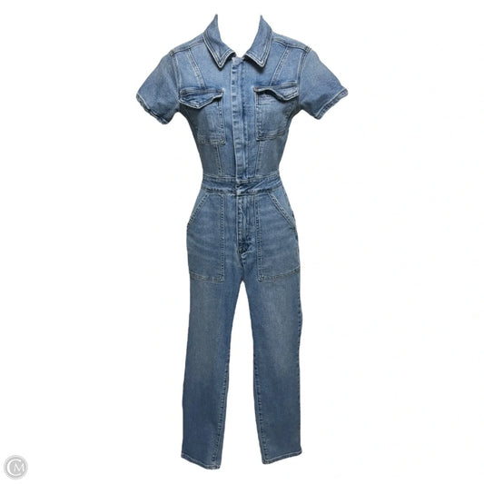 Jumpsuit By Good American In Blue Denim, Size: 0