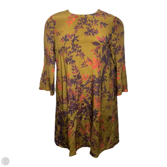 Sidra Silk Dress Designer By Lafayette 148 In Multi-colored, Size: L