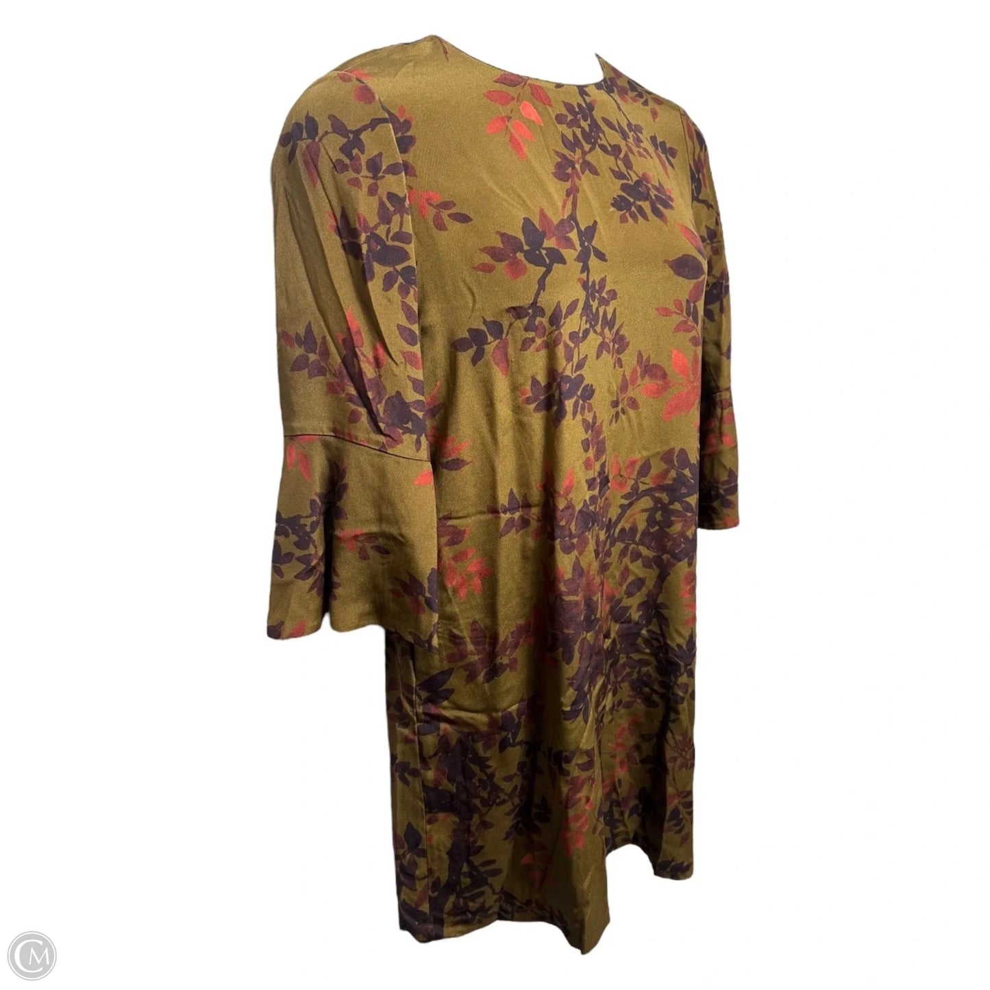 Sidra Silk Dress Designer By Lafayette 148 In Multi-colored, Size: L
