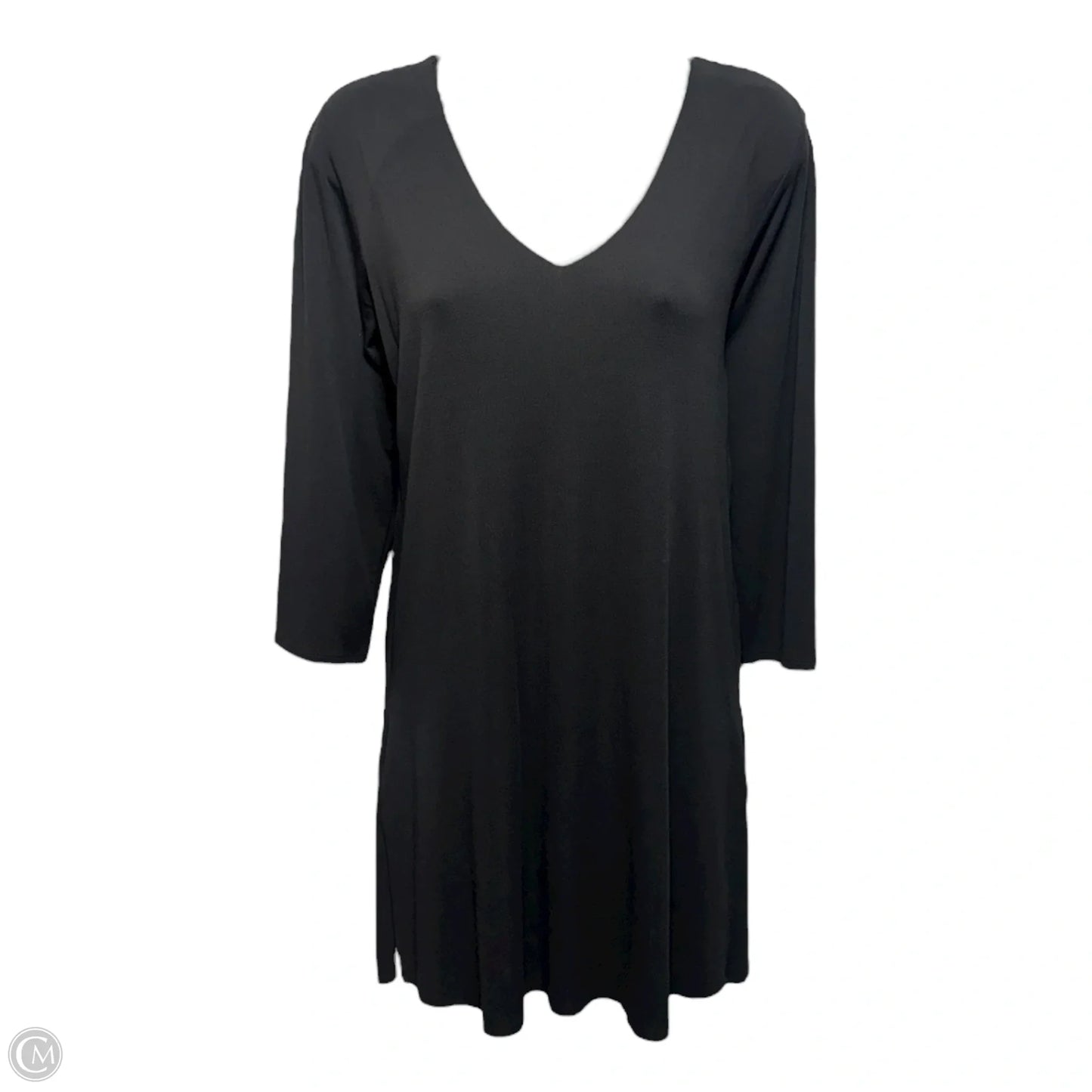 Silk Tunic Long Sleeve By Eileen Fisher In Black, Size: Xs