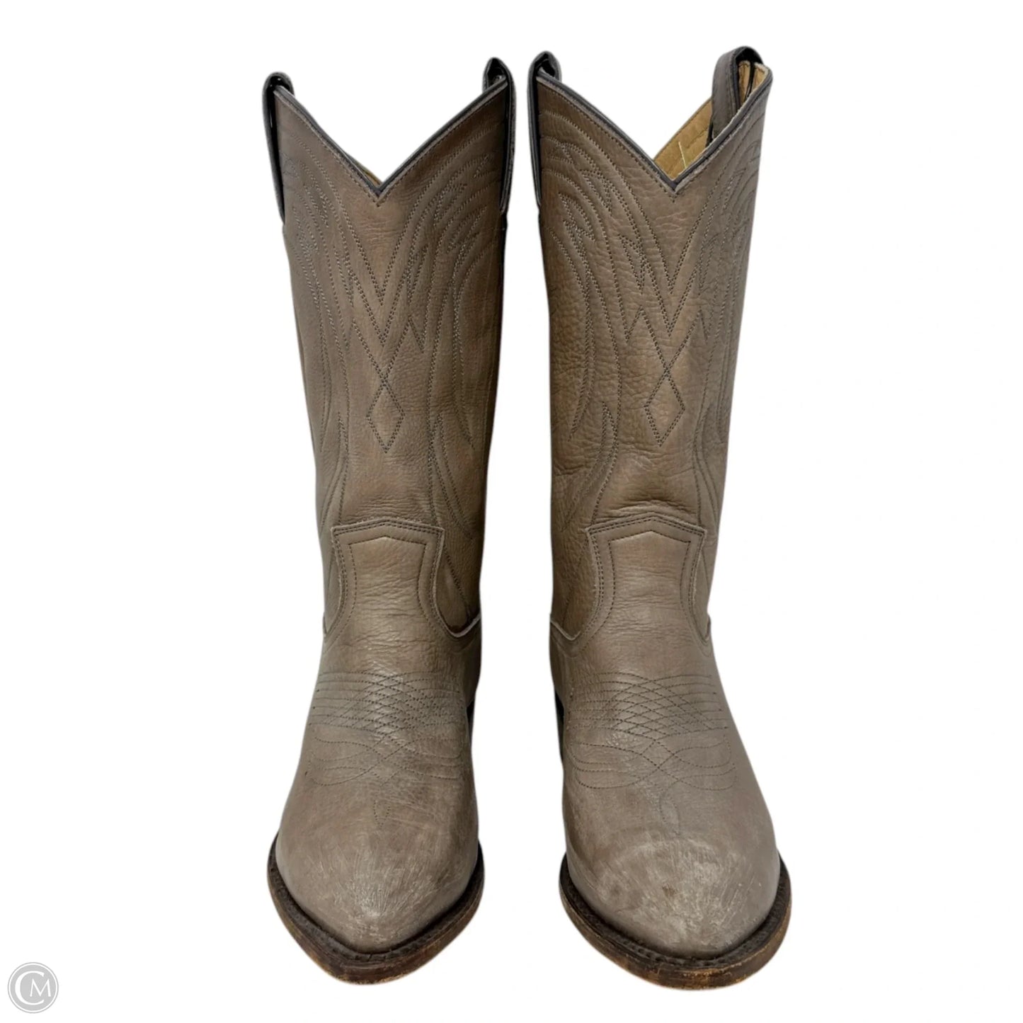 Billy Pull-On Western Boots Designer By Frye In Grey, Size: 8