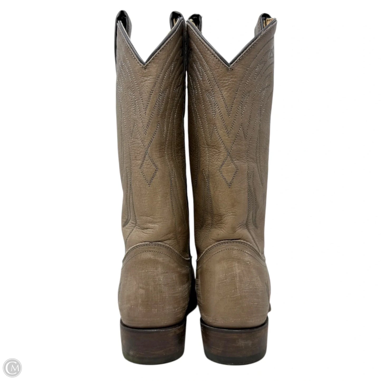 Billy Pull-On Western Boots Designer By Frye In Grey, Size: 8