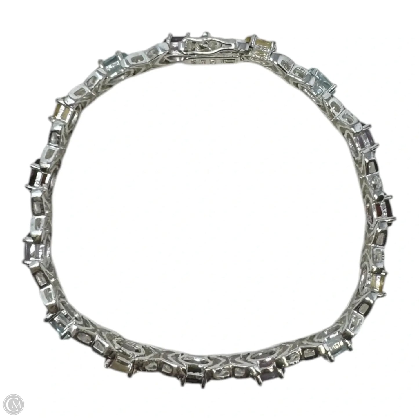 Multi Stone Bracelet Sterling Silver