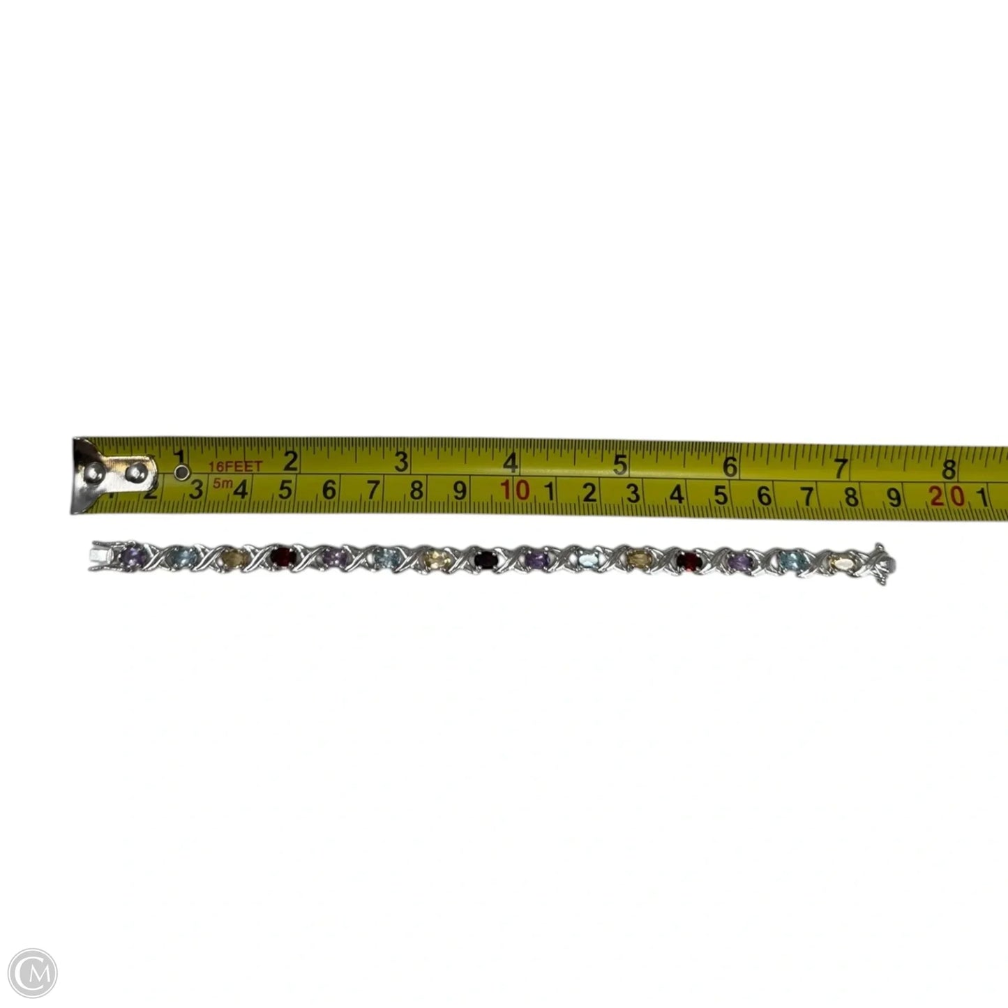 Multi Stone Bracelet Sterling Silver