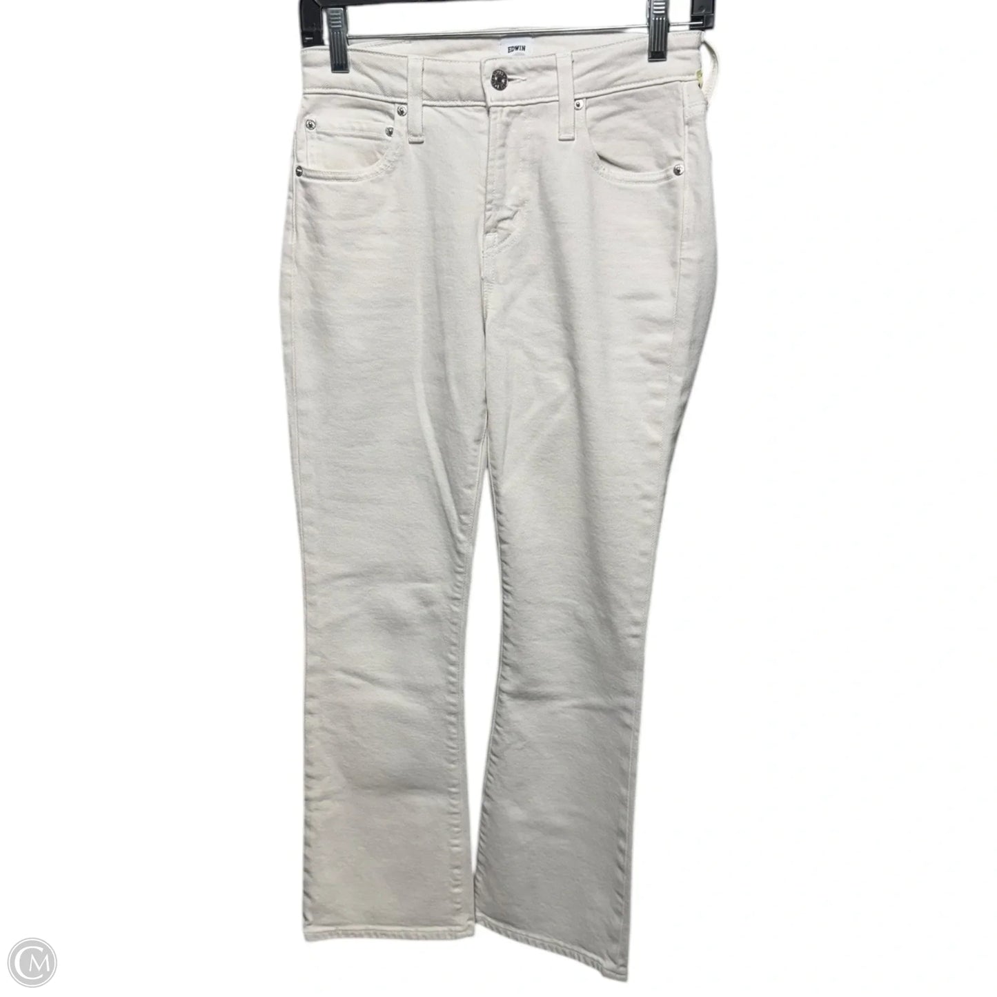 Lark Ankle Bootcut Jeans By Edwin In Milky White, Size: 0/24