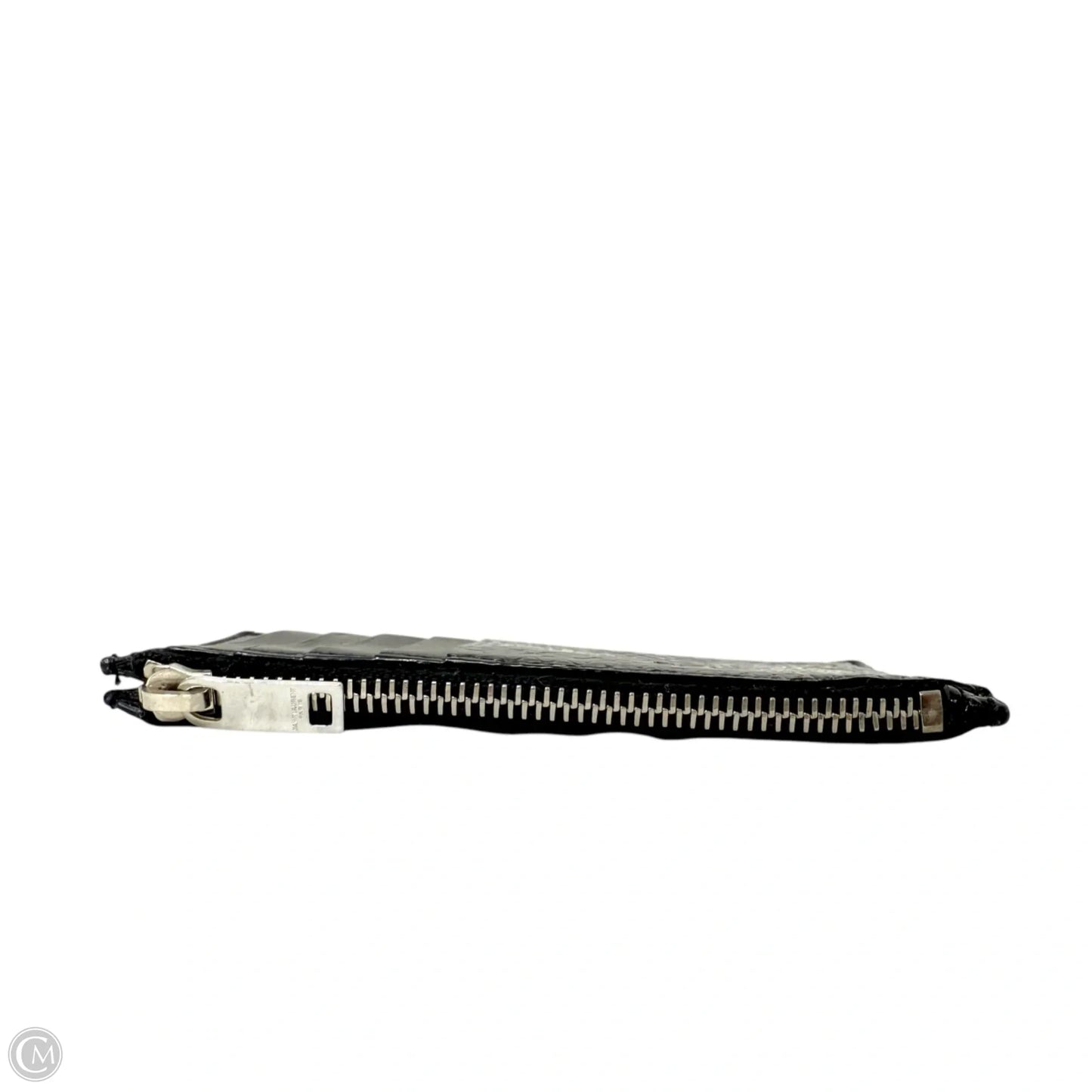 Fragments Glitter Python Card Case In Black Luxury Designer By Yves Saint Laurent, Size: Small