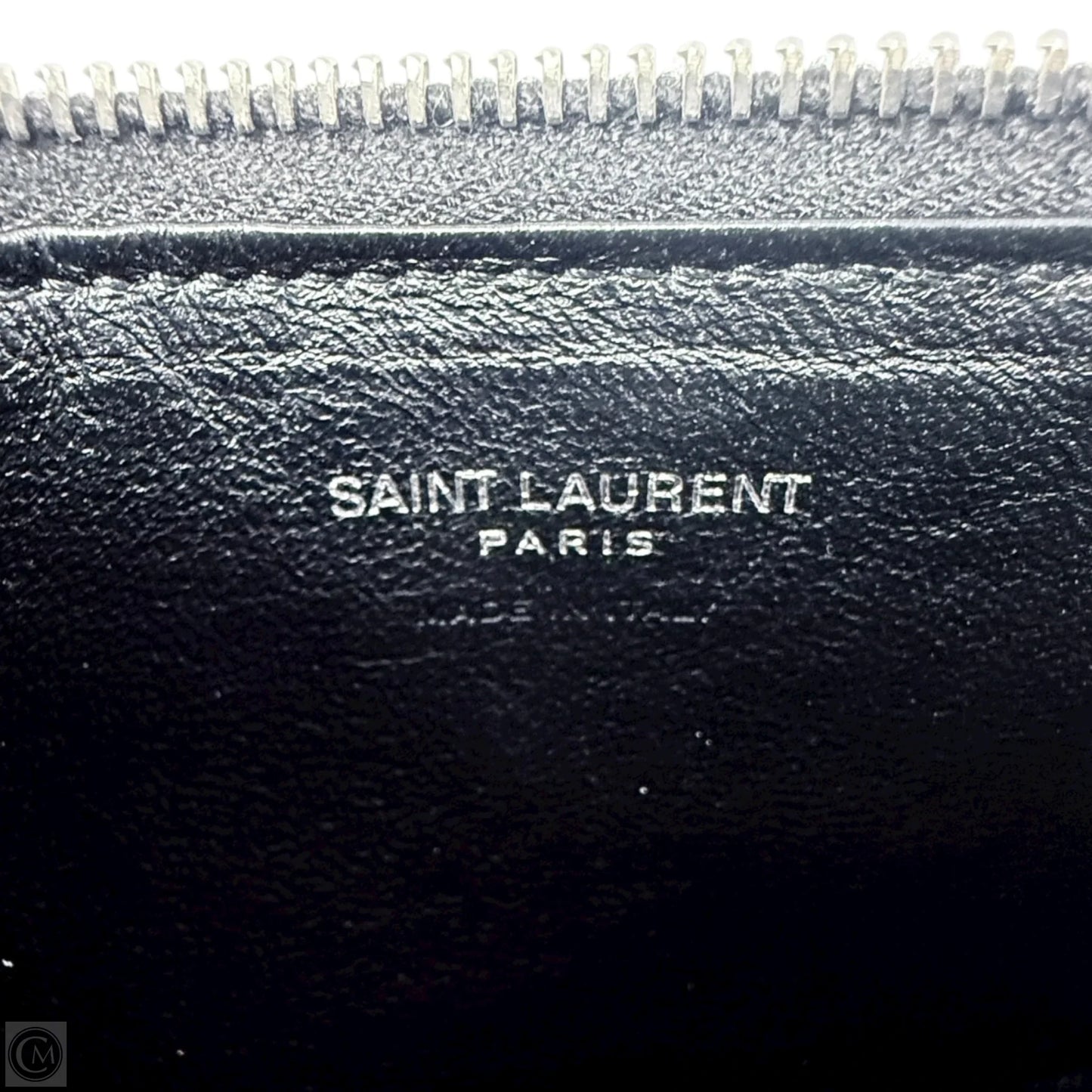 Fragments Glitter Python Card Case In Black Luxury Designer By Yves Saint Laurent, Size: Small