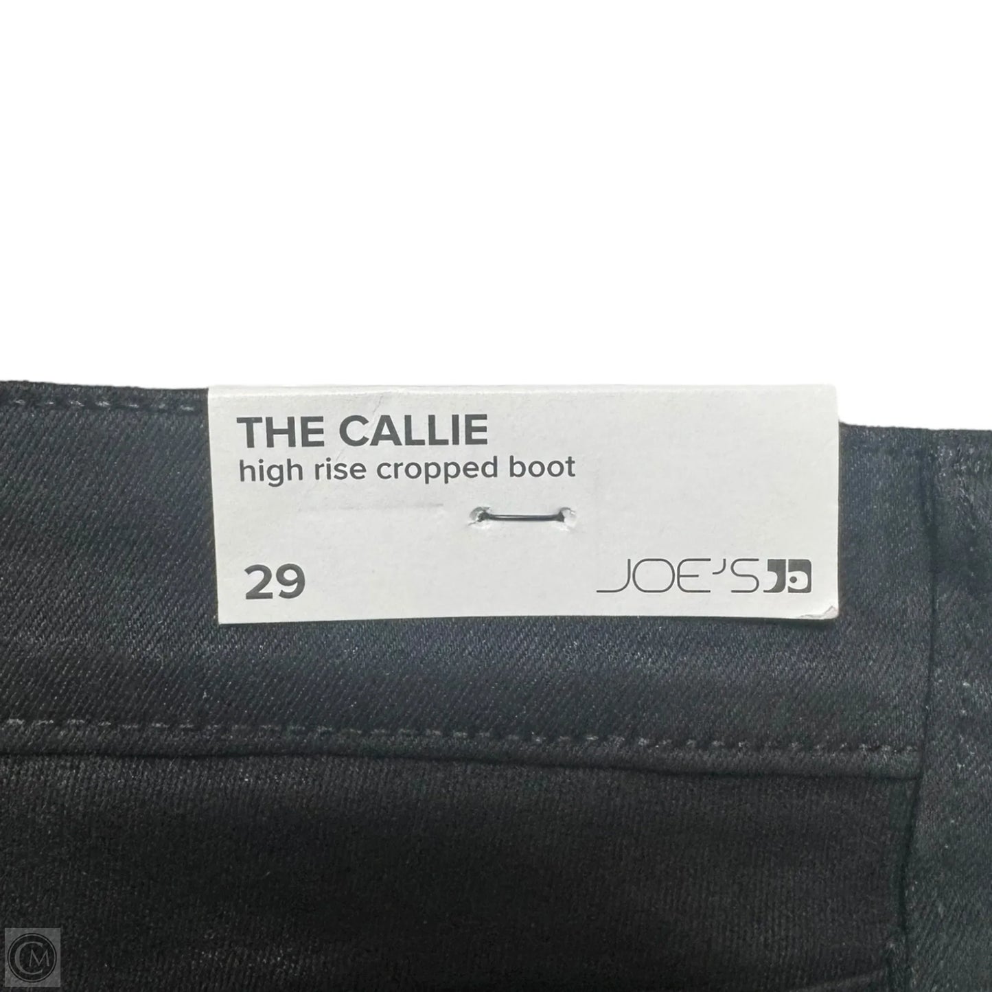 The Callie High Rise Cropped Boot Jeans By Joes Jeans In Black Denim, Size: 8/29