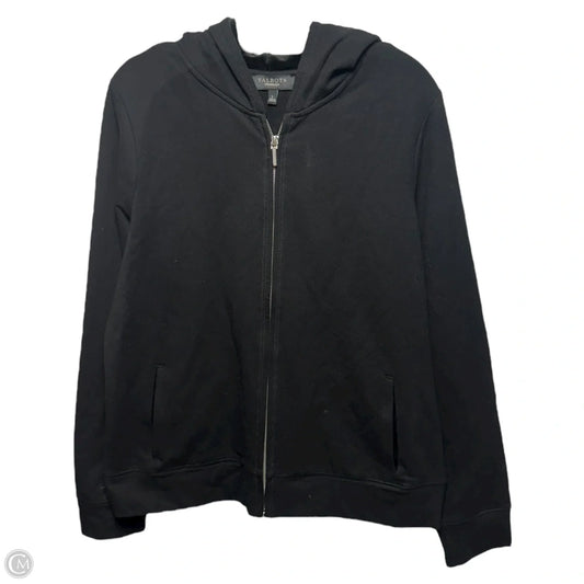 Sweatshirt Hoodie By Talbots In Black, Size: L