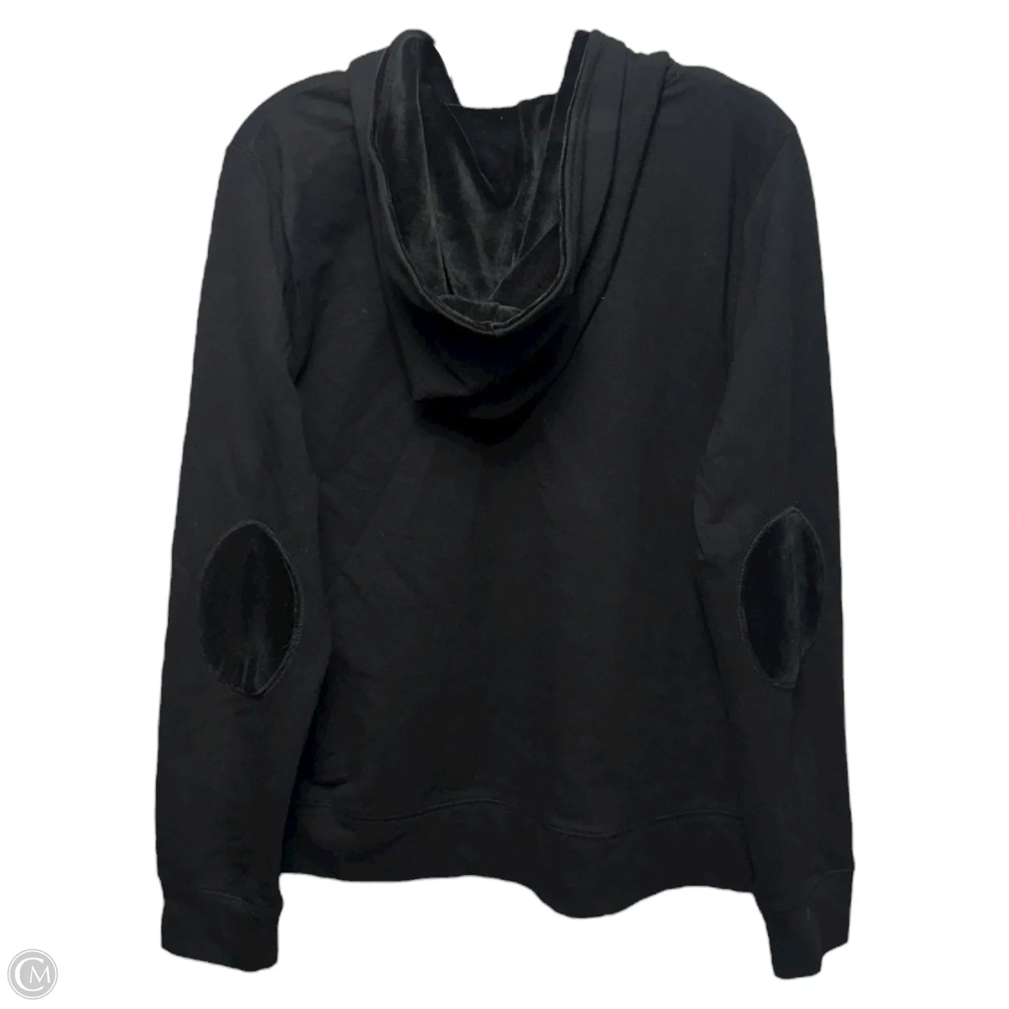 Sweatshirt Hoodie By Talbots In Black, Size: L