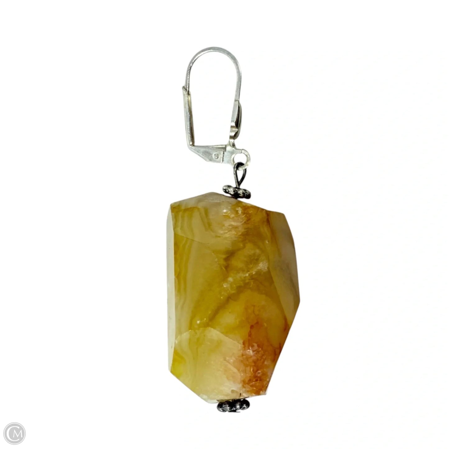 Raw Citrine Dangle Earrings